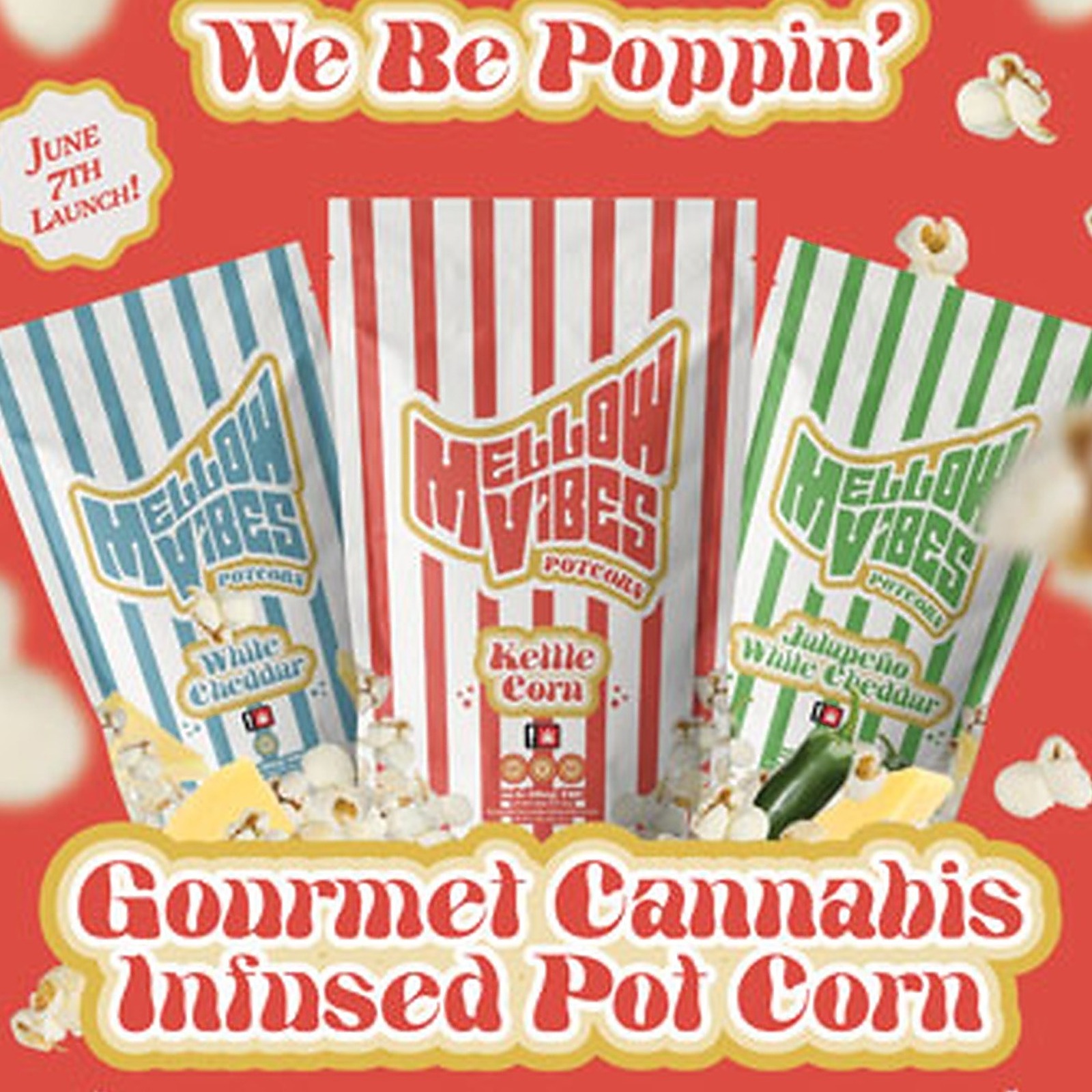 Mellow Vibes: Jalapeno White Cheddar (Potcorn)